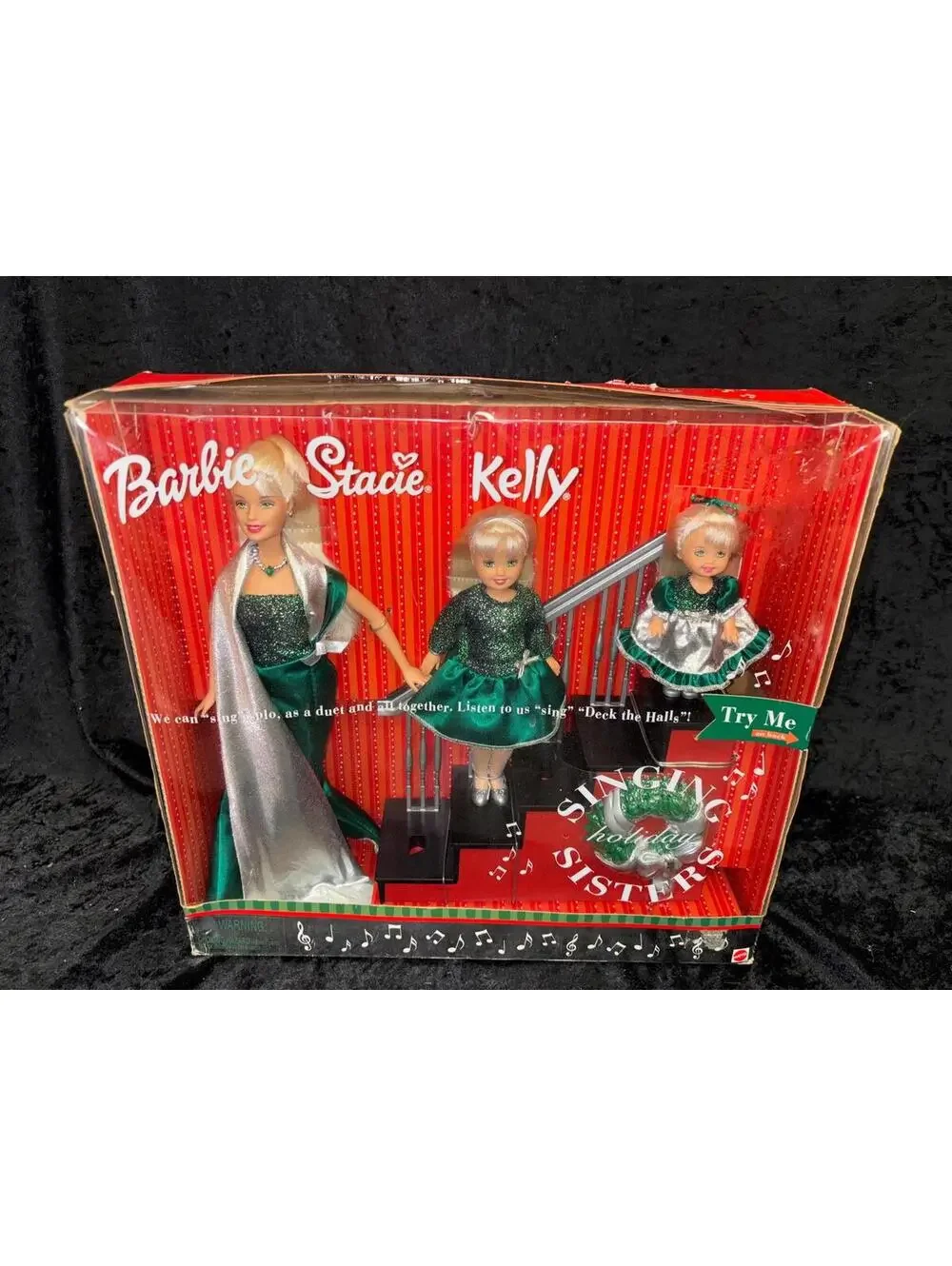 Barbie Singing Holiday Sisters Doll Set 2000 New In Box *Not tested*